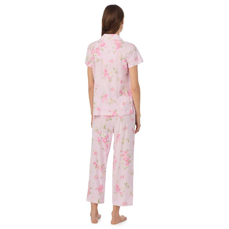 Lauren Ralph Lauren Cotton Knit S/S Notch Collar Pajama Set image number 4
